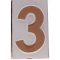 Házszám/3 9cm