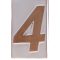 Házszám/4 9cm