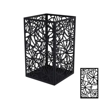 Asztali gyertyatartó Lotus fekete 30cm