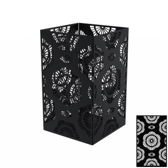 Asztali gyertyatartó Flower fekete 30cm