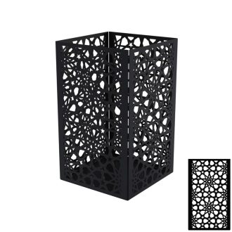 Asztali gyertyatartó Star fekete 30cm