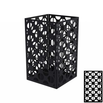 Asztali gyertyatartó Geometric fekete 30cm