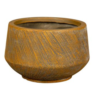 Virágcserép Crosby rozsdabarna 3 részes