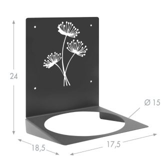 Fali virágtartó Flower 24cm