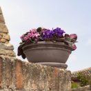 Virágtál Oxford szürke húzott 35cm