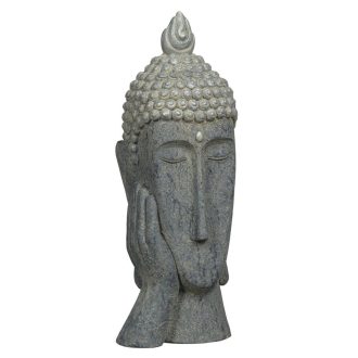 Buddha-2 szobor szürke 50cm