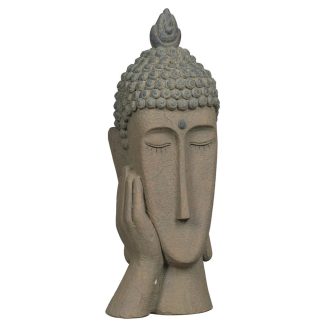 Buddha-2 szobor barna 50cm