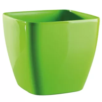 Kaspó szögletes műa. Queens 16cm zöld