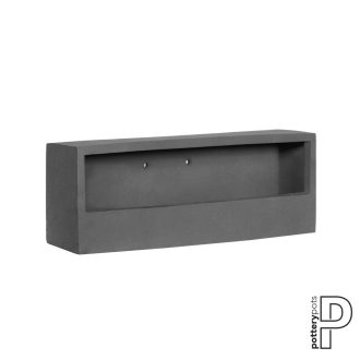 Fali virágcserép Balcony szürke 40cm