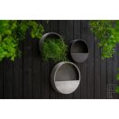 Fali virágcserép Wally szürke 40cm