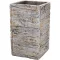 Virágláda magas kocka Wood 28cm fehér