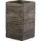 Virágláda magas kocka Wood 28cm
