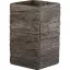 Virágláda magas kocka Wood 28cm