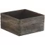 Virágláda alacsony kocka Wood 20cm