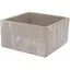 Virágláda alacsony kocka Steatite 17cm fehér