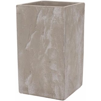 Virágláda magas kocka Steatite 21cm fehér