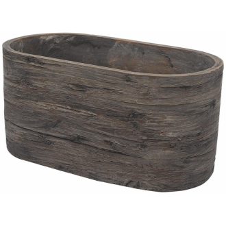 Virágláda ovális Wood 26cm