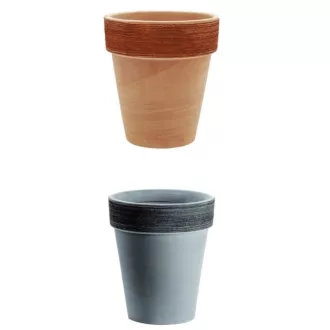 Virágcserép Alto antik-szürke húzott 40cm 