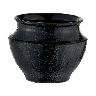 Kaspó Mirta fekete 16cm