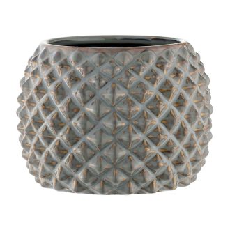 Kaspó Diamante szürke 17cm