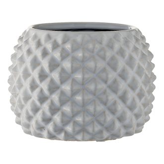 Kaspó Diamante fehér 21cm