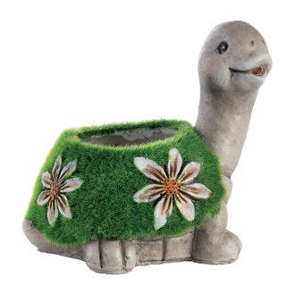 Virágtartó teknős 16cm