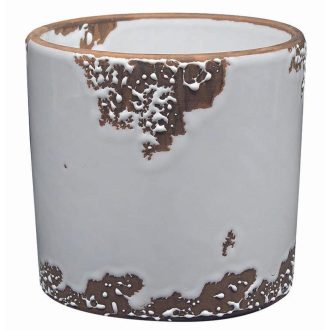 Kaspó Ibiza Erosion Fehér 13 cm