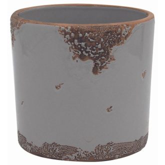 Kaspó Ibiza Erosion Szürke 13 cm