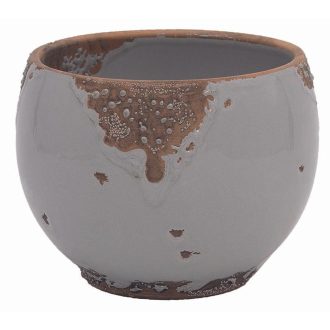 Kaspó Bali Erosion Szürke 13 cm