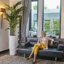 Virágcserép Mosaic fehér 90cm