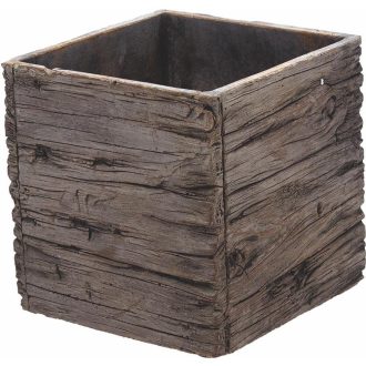 Virágláda kocka Wood 25cm