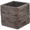Virágláda kocka Wood 25cm