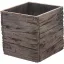 Virágláda kocka Wood 25cm