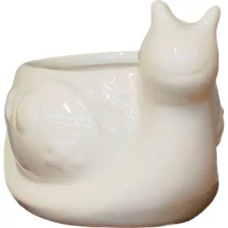 Csiga kaspó fehér 12cm